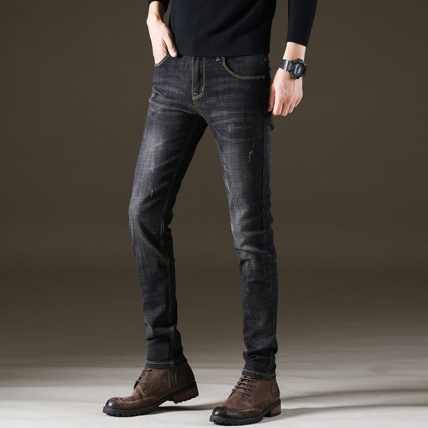 men's wear осень 2018 новый стиль мужские брюки подросток джинсы slim fit cowboy брюки тощий корейский стиль моды, Blue
men's wear осень 2018 новый стиль мужские брюки подросток джинсы slim fit cowboy брюки тощий корейский стиль моды, Blue