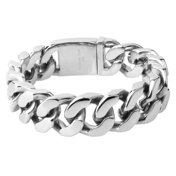 20mm wide biker 316l stainless steel heavy polished silver color curb chain bracelet mens boys chain wholesale jewelry 8-10 inch, Black
20mm wide biker 316l stainless steel heavy polished silver color curb chain bracelet mens boys chain wholesale jewelry 8-10 inch, Black
