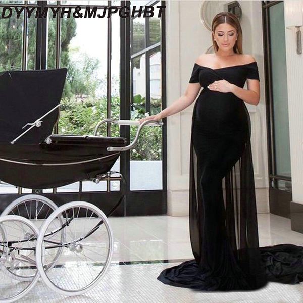 elegant long black maternity evening dresses 2019 simple off shoulder pregnant red carpet evening gown, White;black
elegant long black maternity evening dresses 2019 simple off shoulder pregnant red carpet evening gown, White;black