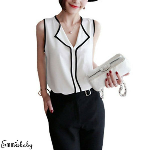 women blouses 2019 fashion long sleeve turn down collar office shirt chiffon blouse shirt casual plus size blusas femininas, White
women blouses 2019 fashion long sleeve turn down collar office shirt chiffon blouse shirt casual plus size blusas femininas, White