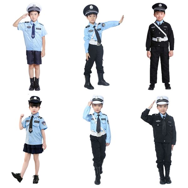 6color policemen cosplay costumes for boys girls carnival halloween children police uniform kids traffic army party clothing set, Blue
6color policemen cosplay costumes for boys girls carnival halloween children police uniform kids traffic army party clothing set, Blue