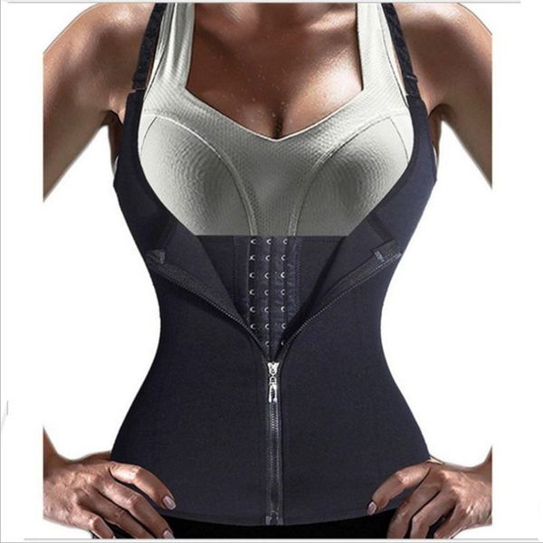 two-in-one camisole girdle zipper one body shaping sweat vest waist trainer slimming trimmer fitness corset strap shapewear, Black;gray
two-in-one camisole girdle zipper one body shaping sweat vest waist trainer slimming trimmer fitness corset strap shapewear, Black;gray