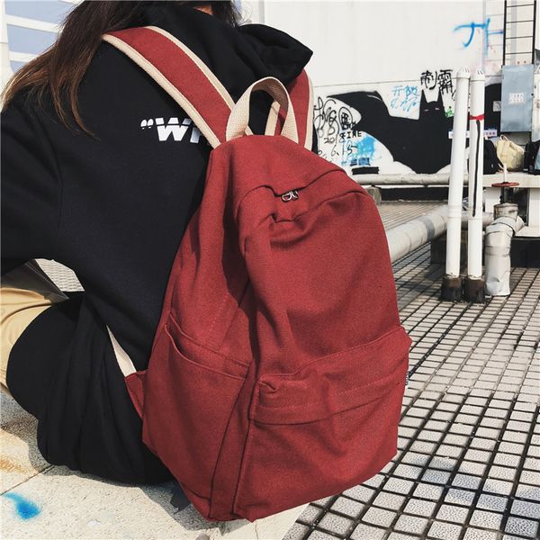 dcimor women canvas backpack female large capacity travel bag student school bag for teenager girls shoulder bags ladies mochila cj191213
dcimor women canvas backpack female large capacity travel bag student school bag for teenager girls shoulder bags ladies mochila cj191213