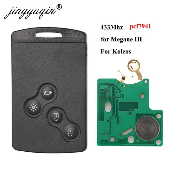 jingyuqin 10pc 4 button remote card pcf7941 chip 433mhz for megane iii laguna iii fit koleos clio smart card before 2016
jingyuqin 10pc 4 button remote card pcf7941 chip 433mhz for megane iii laguna iii fit koleos clio smart card before 2016