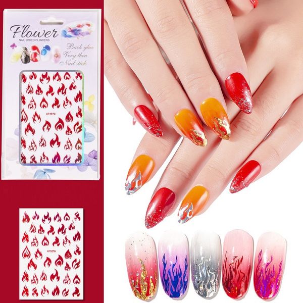 1pcs 3d gold silver flame nails art sticker decor laser flash decal for nails manicure fire design sticker for foil back, Black
1pcs 3d gold silver flame nails art sticker decor laser flash decal for nails manicure fire design sticker for foil back, Black