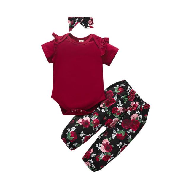 newborn kid baby girls summer short sleeve romper floral long pant bowknot headband clothes 3pc sets 0-24m, White
newborn kid baby girls summer short sleeve romper floral long pant bowknot headband clothes 3pc sets 0-24m, White