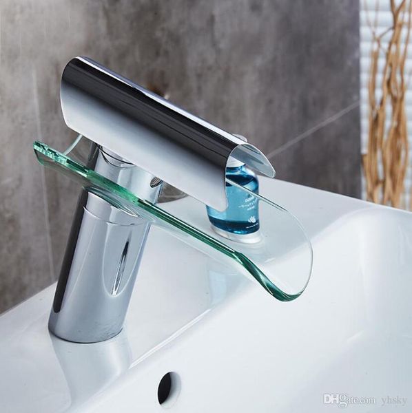 new glass waterfall brass electroplating faucet bathroom counter basin washing basin and cold mixing faucet wholesale
new glass waterfall brass electroplating faucet bathroom counter basin washing basin and cold mixing faucet wholesale