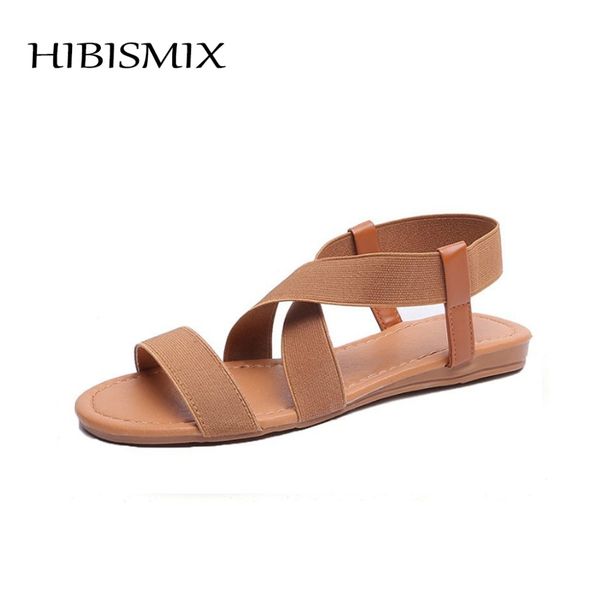 hibismix women rome sandals 2019 summer casual elastic band flat with sandals comfortable women gladiator cross tied shoes 1010, Black
hibismix women rome sandals 2019 summer casual elastic band flat with sandals comfortable women gladiator cross tied shoes 1010, Black