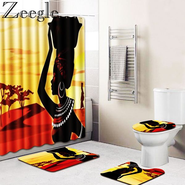 4 pcs/set african american women shower curtain bath mat set toilet cover bathroom carpet mat set bathroom toilet rugs
4 pcs/set african american women shower curtain bath mat set toilet cover bathroom carpet mat set bathroom toilet rugs