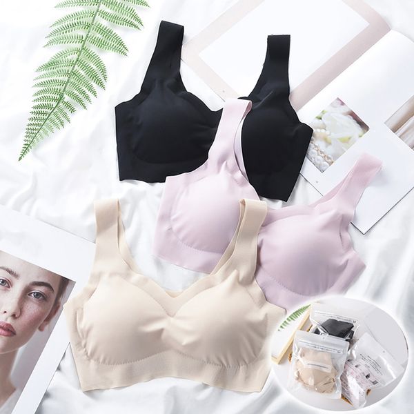 sagace seamless adhesive-breathable rimless sports bra 3 colors ladies padded push up yoga fitness daily wear sports top, White;black
sagace seamless adhesive-breathable rimless sports bra 3 colors ladies padded push up yoga fitness daily wear sports top, White;black