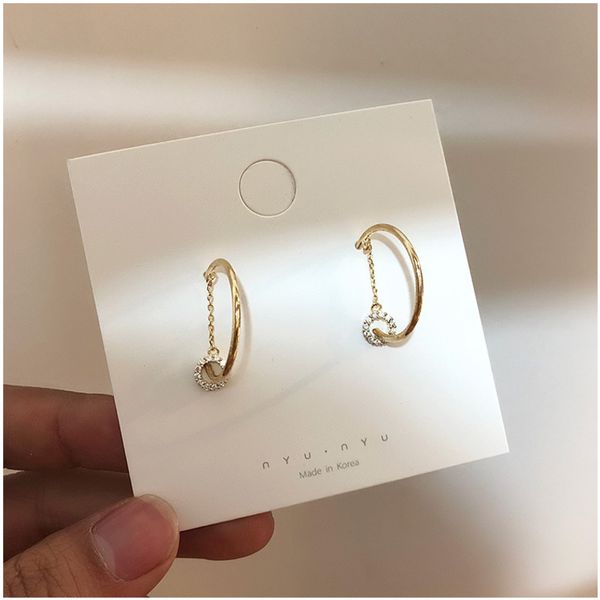 2020 fashion austrian crystal earrings gold round double circle earrings for woman earrings party wedding jewelry, Golden
2020 fashion austrian crystal earrings gold round double circle earrings for woman earrings party wedding jewelry, Golden