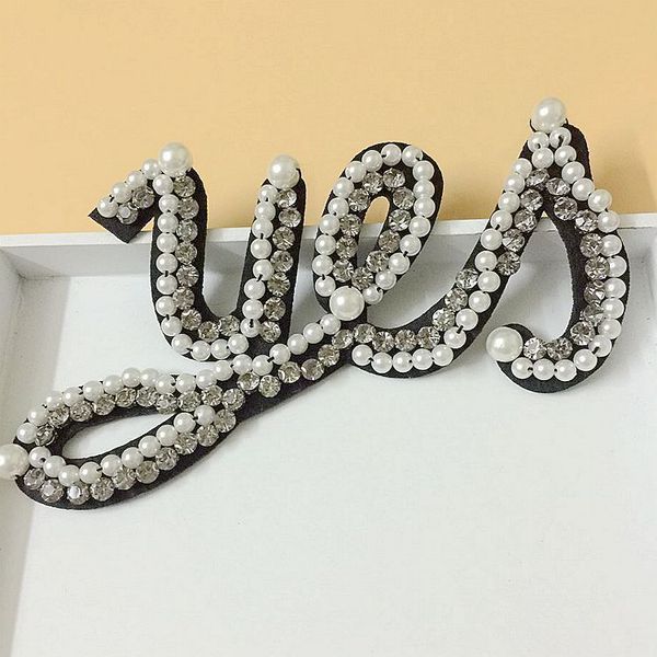 embroidery beaded letter patches,crystal rhinestone alphabets badges for jeans,pearl letters appliques patch for clothing, Black
embroidery beaded letter patches,crystal rhinestone alphabets badges for jeans,pearl letters appliques patch for clothing, Black