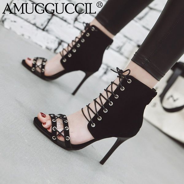 2020 new plus big size 32-46 black zip lace up fashion high heel females lady sandal party women summer boots l1211
2020 new plus big size 32-46 black zip lace up fashion high heel females lady sandal party women summer boots l1211
