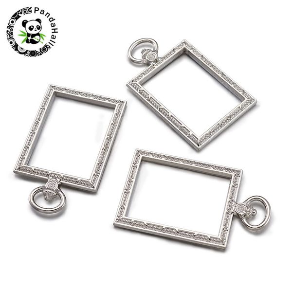 pandahall 10pcs square frame open bezel setting blank pendant charm for resin jewelry making 52x31x3mm hole: 9x3mm, Silver
pandahall 10pcs square frame open bezel setting blank pendant charm for resin jewelry making 52x31x3mm hole: 9x3mm, Silver