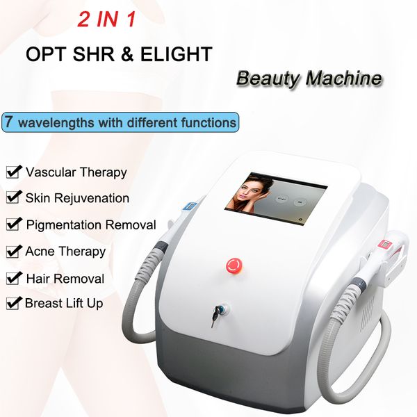 two handles opt shr elight laser hair removal skin rejuvenation vascular removal opt shr fast hair removal dhl ing