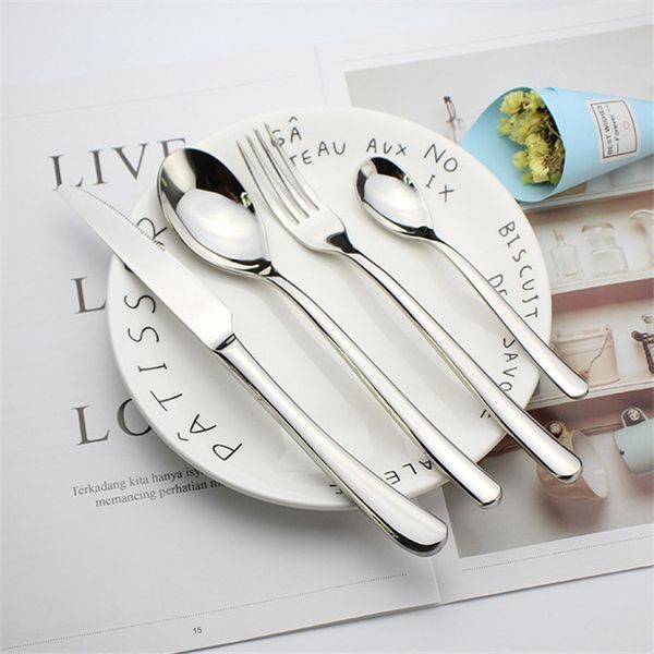 silverware modern western stainless steel dinnerware flatware heavy duty cutley knife and fork spoon tea spoon
silverware modern western stainless steel dinnerware flatware heavy duty cutley knife and fork spoon tea spoon