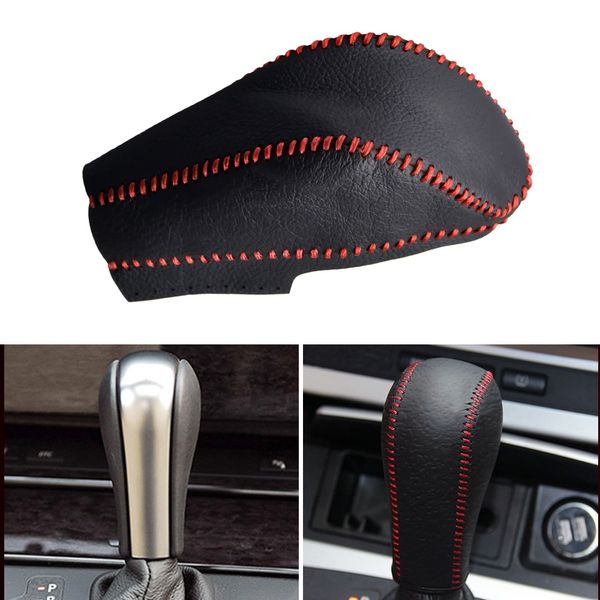 for e60 e90 x3 x5 z4 6 series accessories car leather gear head shift knob cover gear shift collar case red black
for e60 e90 x3 x5 z4 6 series accessories car leather gear head shift knob cover gear shift collar case red black