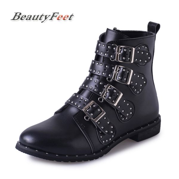 leather rivet women boots booties buckle straps thick heel black ankle boots metal decorated motorcycle woman beautyfeet
leather rivet women boots booties buckle straps thick heel black ankle boots metal decorated motorcycle woman beautyfeet