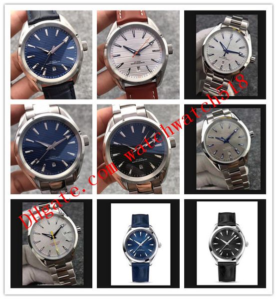 11 style 41mm mens 150m aqua terra co-axial bond 007 316l steel sport blue dial asia 2813 movement automatic fashion men's watches, Slivery;brown
11 style 41mm mens 150m aqua terra co-axial bond 007 316l steel sport blue dial asia 2813 movement automatic fashion men's watches, Slivery;brown