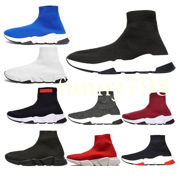With box new Luxury Designer fashion Men Wave Runner Women Casual sneakers socks men chaussures scarpe zapatos hommes femmes Speed Trainer
