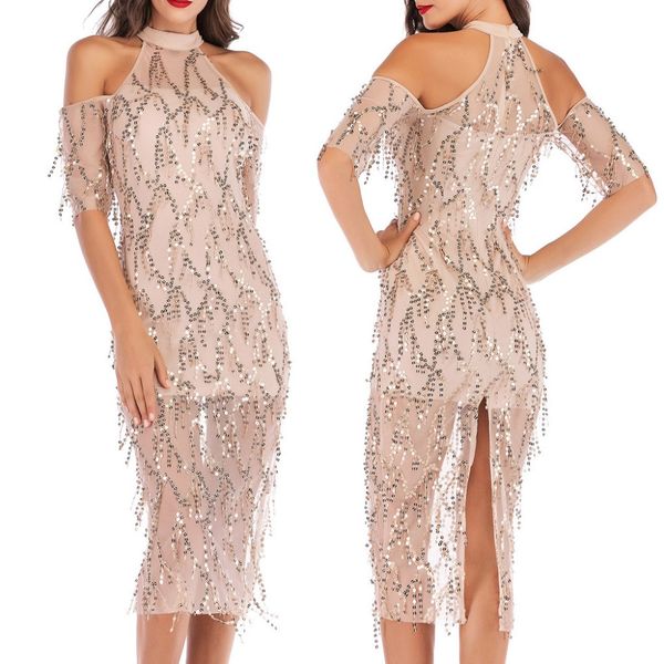 elegant women's dress 2018 spring pearl beaded mesh perspective off-the-shoulder dress black slim nightclub party, Black;gray
elegant women's dress 2018 spring pearl beaded mesh perspective off-the-shoulder dress black slim nightclub party, Black;gray