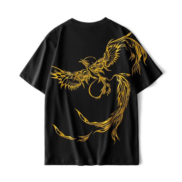 men hip hop 2020 streetwear embroidered phoenix printed harajuku tshirt summer short sleeve cotton loose retro tide card, White;black
men hip hop 2020 streetwear embroidered phoenix printed harajuku tshirt summer short sleeve cotton loose retro tide card, White;black
