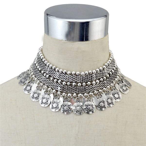 statement lot leaves necklace collar choker clavicle chain for women wedding, Silver
statement lot leaves necklace collar choker clavicle chain for women wedding, Silver