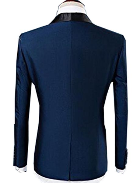 men's 3 pieces mens suit tuxrdos blazer one button lapel suits for wedding (blazer+vest+pants, White;black
men's 3 pieces mens suit tuxrdos blazer one button lapel suits for wedding (blazer+vest+pants, White;black
