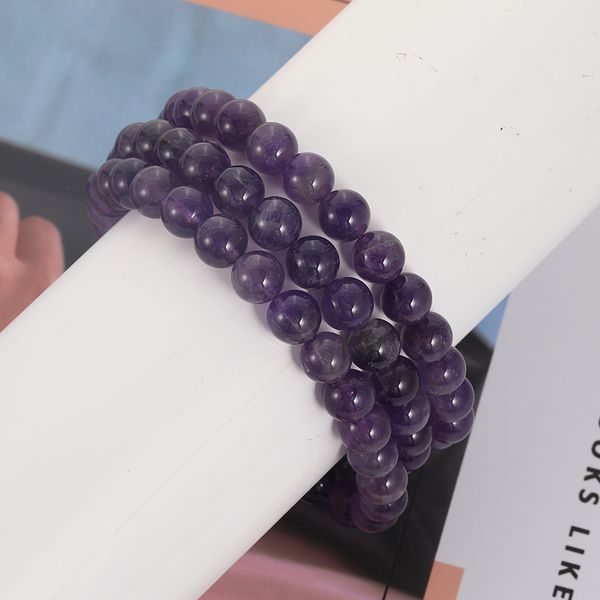 8mm natural stone round beads elasticity rope bracelets for men women natural amethyst beads bracelet jewelry, Black
8mm natural stone round beads elasticity rope bracelets for men women natural amethyst beads bracelet jewelry, Black