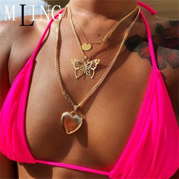 mling vintage multi-layer choker necklace bohemian sequin butterfly heart pendant necklace for women, Silver
mling vintage multi-layer choker necklace bohemian sequin butterfly heart pendant necklace for women, Silver
