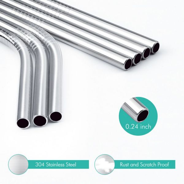4/9pcs colorful stainless steel straight and bent drinking straws reusable filter with brush outdoor household drinking tool
4/9pcs colorful stainless steel straight and bent drinking straws reusable filter with brush outdoor household drinking tool