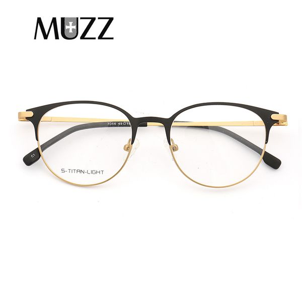 wholesale-titanium alloy glasses frame men ultralight women vintage round presceyeglasses retro optical frame screwless eyewear, Black
wholesale-titanium alloy glasses frame men ultralight women vintage round presceyeglasses retro optical frame screwless eyewear, Black