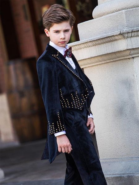 children's tuxedo boys catwalk suit suit baby autumn and winter piano costume flower girl velvet dress kids formal suits, Blue
children's tuxedo boys catwalk suit suit baby autumn and winter piano costume flower girl velvet dress kids formal suits, Blue