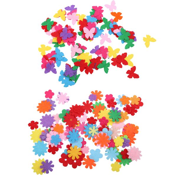 200pcs mixed color felt shapes(flower and butterfly) appliques craft for clothes bags shoes decor, Black
200pcs mixed color felt shapes(flower and butterfly) appliques craft for clothes bags shoes decor, Black