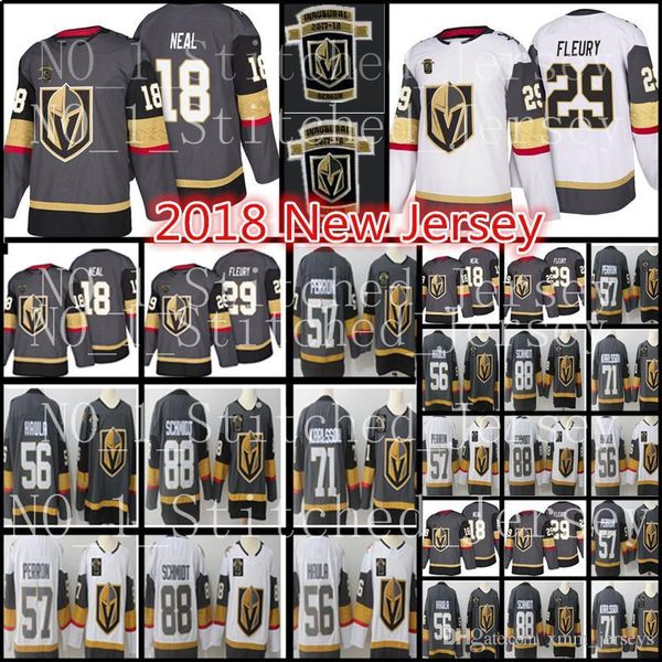 2018 New Golden Knights Jersey 18 Neal 29 Marc-Andre Fleury 56 Erik Haula 88 Schmidt 71 William Karlsson 57 David Perron Hockey Jersey
2018 New Golden Knights Jersey 18 Neal 29 Marc-Andre Fleury 56 Erik Haula 88 Schmidt 71 William Karlsson 57 David Perron Hockey Jersey