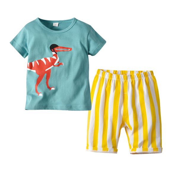european and american fashion children's suit children's jacket boy's t-shirt pure cotton dinosaur pullover short sleeve stri, White
european and american fashion children's suit children's jacket boy's t-shirt pure cotton dinosaur pullover short sleeve stri, White