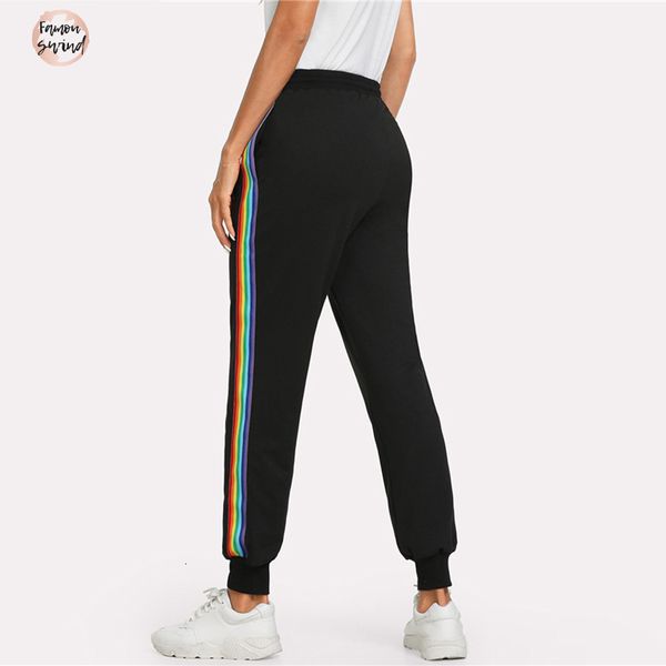 брюки радуги полосатого sweatpants black side drawstring талия сыпучей спортивное лето женщины середина талия брюки drop доставка, Black;white
брюки радуги полосатого sweatpants black side drawstring талия сыпучей спортивное лето женщины середина талия брюки drop доставка, Black;white