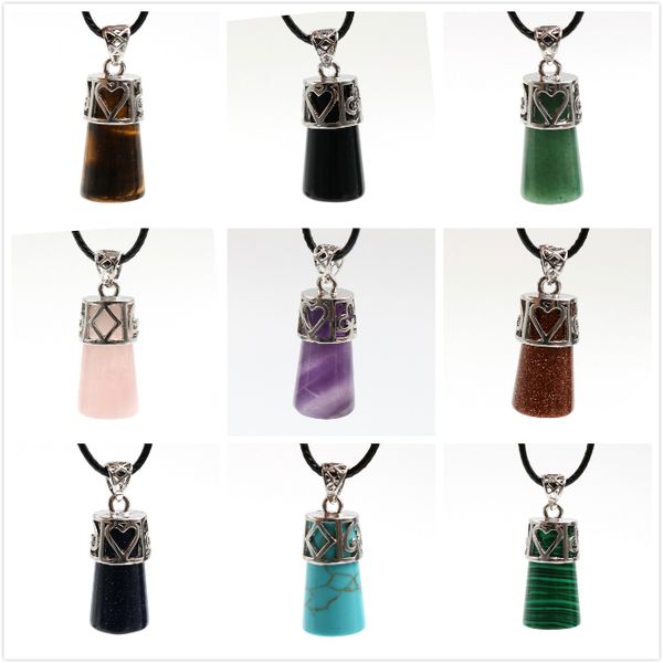 fyjs unique handmade weave rose pink quartz cylinder pendant rope chain necklace malachite stone jewelry, Silver
fyjs unique handmade weave rose pink quartz cylinder pendant rope chain necklace malachite stone jewelry, Silver