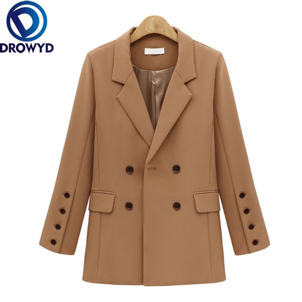 women's suits & blazers autumn and winter khaki blazer jacket casual solid color double-breasted pocket decorative coat 2021 office wor, White;black
women's suits & blazers autumn and winter khaki blazer jacket casual solid color double-breasted pocket decorative coat 2021 office wor, White;black