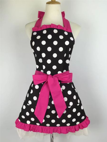 women apron new cute round dot pinafore multi color household kitchen cooking aprons for lady w9222
women apron new cute round dot pinafore multi color household kitchen cooking aprons for lady w9222