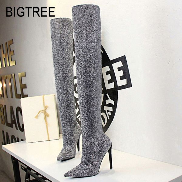 bigtree women boots new women high heel shoes fashion over the knee boots thigh high stretch long winter, Black
bigtree women boots new women high heel shoes fashion over the knee boots thigh high stretch long winter, Black