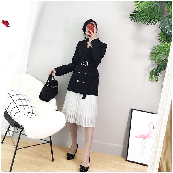 new fashion women's suit blazer pleated skirt suit set ladies formal blazer skirt set jacket suits women two-piece sets, White;black
new fashion women's suit blazer pleated skirt suit set ladies formal blazer skirt set jacket suits women two-piece sets, White;black