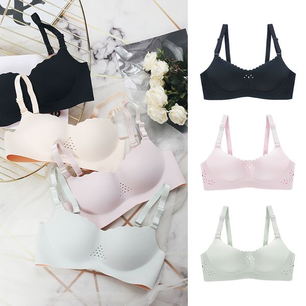 wasteheart new women fashion purple wireless hollow out padded push up female bra one-piece bras bralette underwear a b, Red;black
wasteheart new women fashion purple wireless hollow out padded push up female bra one-piece bras bralette underwear a b, Red;black