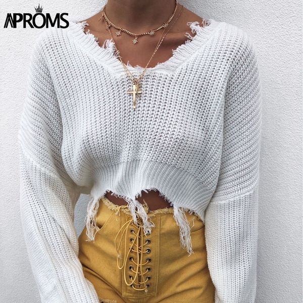 aproms 2019 шикарный глубокий v вязаный пуловер женский зимний белый ovesize кисточки вязать крючком свитер женщины обрезанные перемычки тян, White;black
aproms 2019 шикарный глубокий v вязаный пуловер женский зимний белый ovesize кисточки вязать крючком свитер женщины обрезанные перемычки тян, White;black