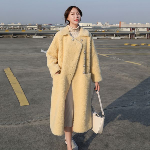 fashion new particles cashmere lambswool coat women winter thick warm sheep shearing coat women slim long woolen jacket overcoat, Black
fashion new particles cashmere lambswool coat women winter thick warm sheep shearing coat women slim long woolen jacket overcoat, Black