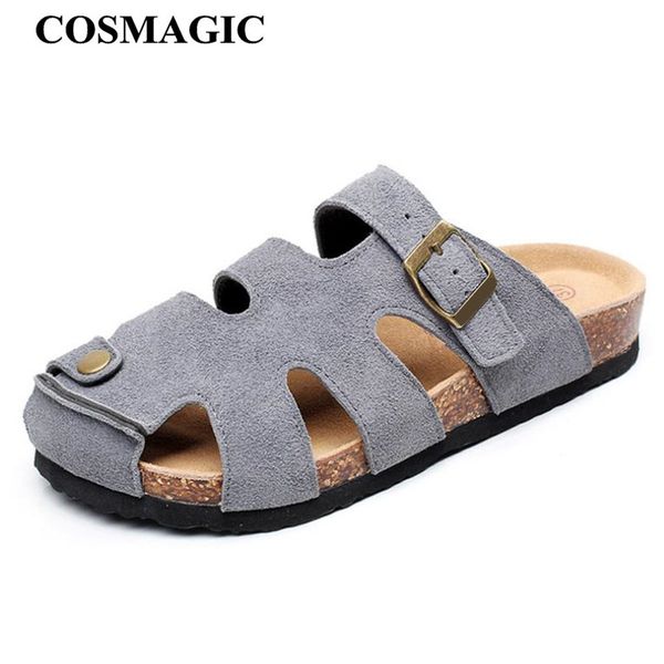 cosmagic 2019 fashion men beach cork slippers summer solid color non-slip cut-outs outside eva leather slide shoe high quality, Blue;gray
cosmagic 2019 fashion men beach cork slippers summer solid color non-slip cut-outs outside eva leather slide shoe high quality, Blue;gray