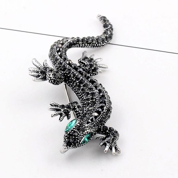 new sale crystal vintage lizard brooch pins for women jewelry metal enamel pins men suit brooch animal clothing accessories 12pcs/lot, Gray
new sale crystal vintage lizard brooch pins for women jewelry metal enamel pins men suit brooch animal clothing accessories 12pcs/lot, Gray