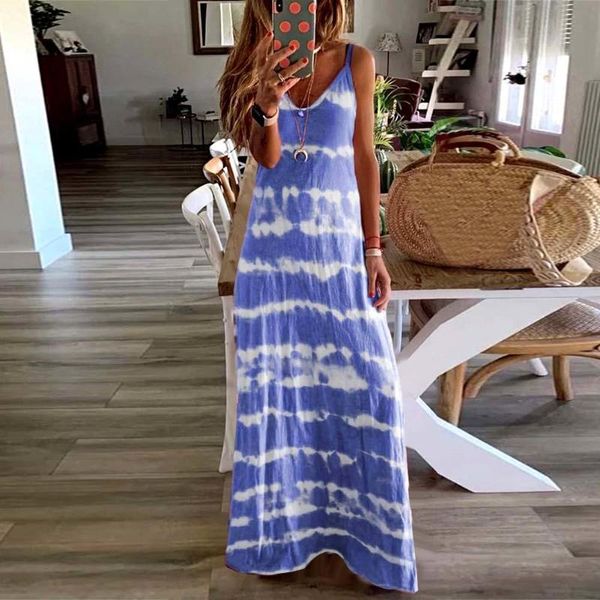 casual dresses women stitching color ladies loose sleeveless v neck tie dye long vest beach sling dress, Black;gray
casual dresses women stitching color ladies loose sleeveless v neck tie dye long vest beach sling dress, Black;gray