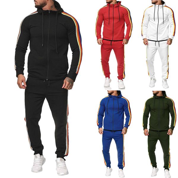 men's set spring autumn men sportswear 2 piece set sporting suit jacket+pant sweatsuit men clothing tracksuit, Gray
men's set spring autumn men sportswear 2 piece set sporting suit jacket+pant sweatsuit men clothing tracksuit, Gray