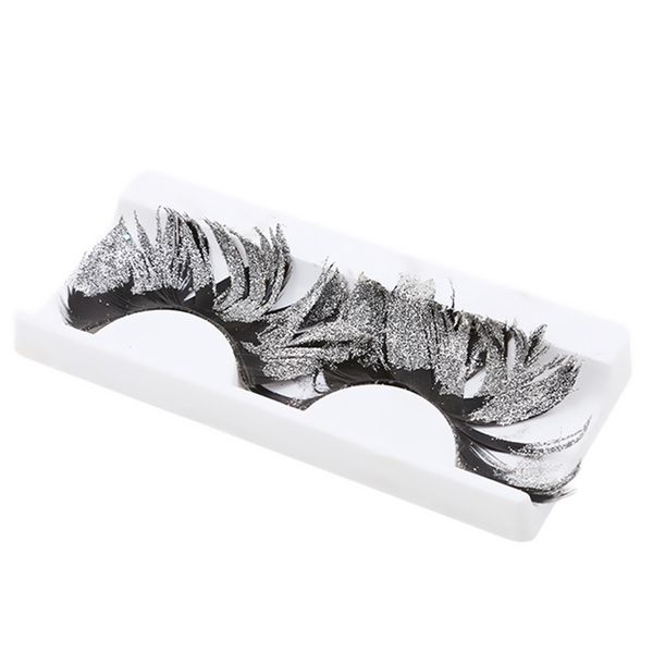 1pair thick messy glitter sequins makeup stage fake eyelashes fashion feather exaggerated false eyelashes latin dance
1pair thick messy glitter sequins makeup stage fake eyelashes fashion feather exaggerated false eyelashes latin dance